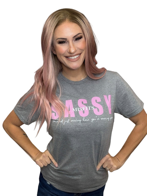 SASSY T-SHIRT GRAY
